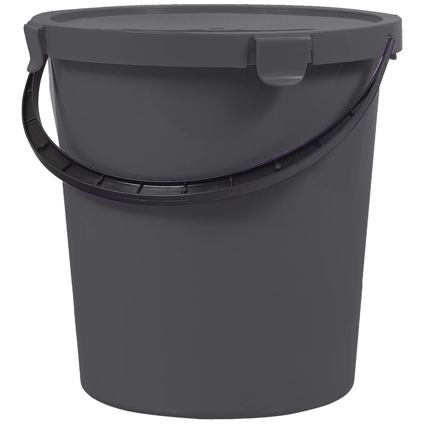 Wiadro z pokrywą Plast Team Berry 5L ciemnoszare