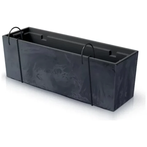 Doniczka z hakami Urbi Case Beton Effect DUC600EW antracyt