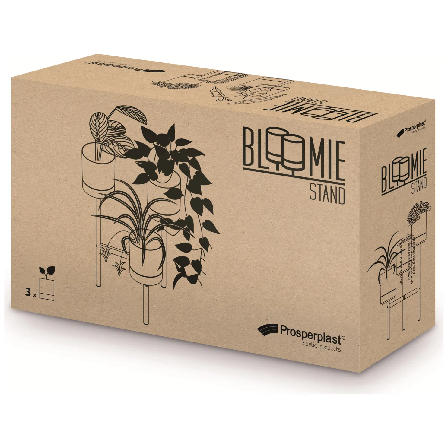 Kwietnik BLOOMIE STAND - biały - obrazek 3