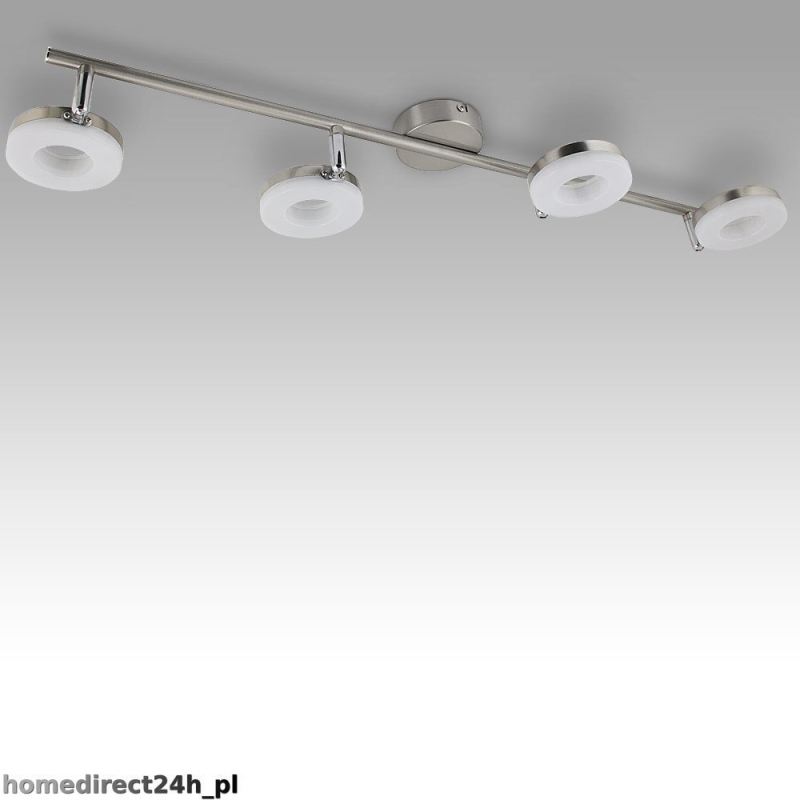Lampa Sufitowa LED 4x LED RING 20W Stal Nierdzewna Klasa A+ Nowoczesna - obrazek 3