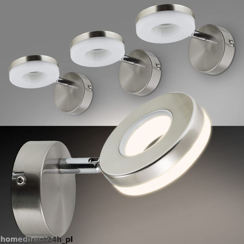 LAMPA ŚCIENNA LED RING 5W STAL NIERDZEWNA NOWOCZESNY DESIGN KLASA A+ - obrazek 3