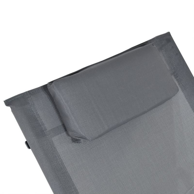 Leżak ogrodowy 160x62 cm textilene stalowy odporny UV 150 kg Bituxx - obrazek 4