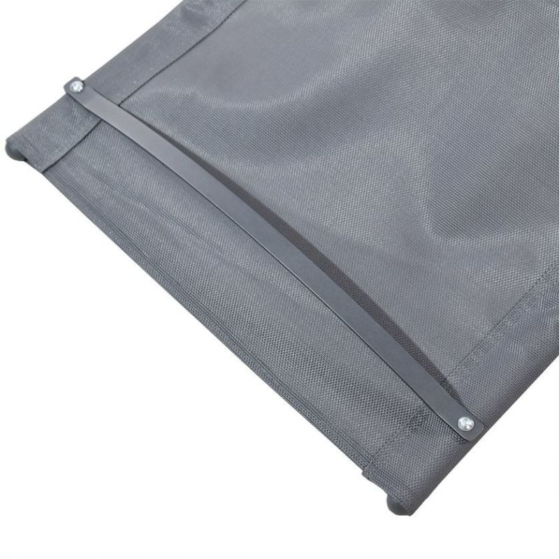 Leżak ogrodowy 160x62 cm textilene stalowy odporny UV 150 kg Bituxx - obrazek 6