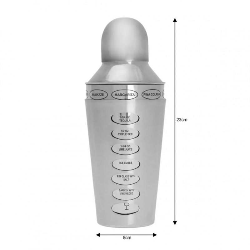 SHAKER BARMAŃSKI Z RECEPTURAMI 600ml KINGHOFF KH-1393 - obrazek 4