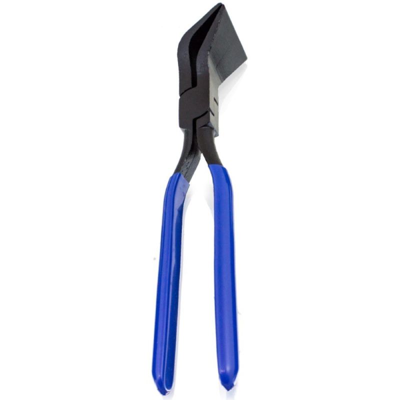 CĘGI DEKARSKIE 45° DO GIĘCIA BLACH 280 MM ERGONOMICZNE SZCZĘKI 60 MM - obrazek 3