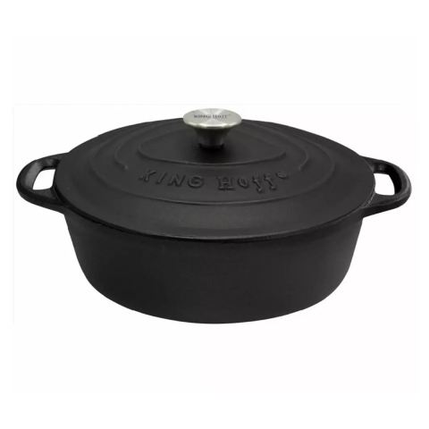 BRYTFANNA ŻELIWNA 33cm 6,2L KINGHOFF KH-1531