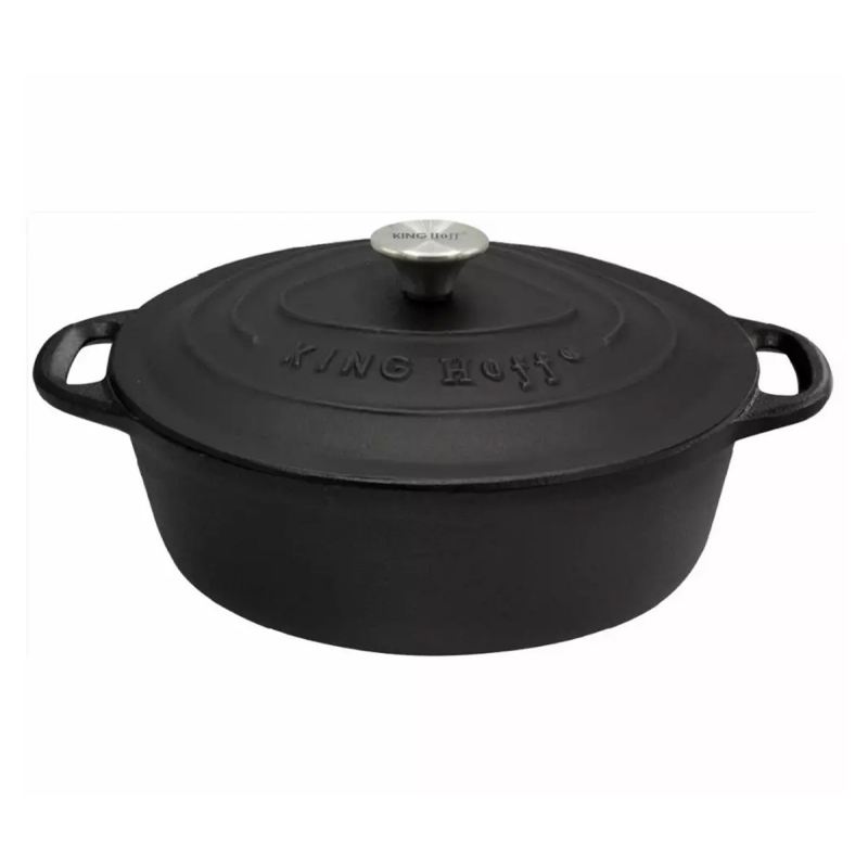 BRYTFANNA ŻELIWNA 33cm 6,2L KINGHOFF KH-1531