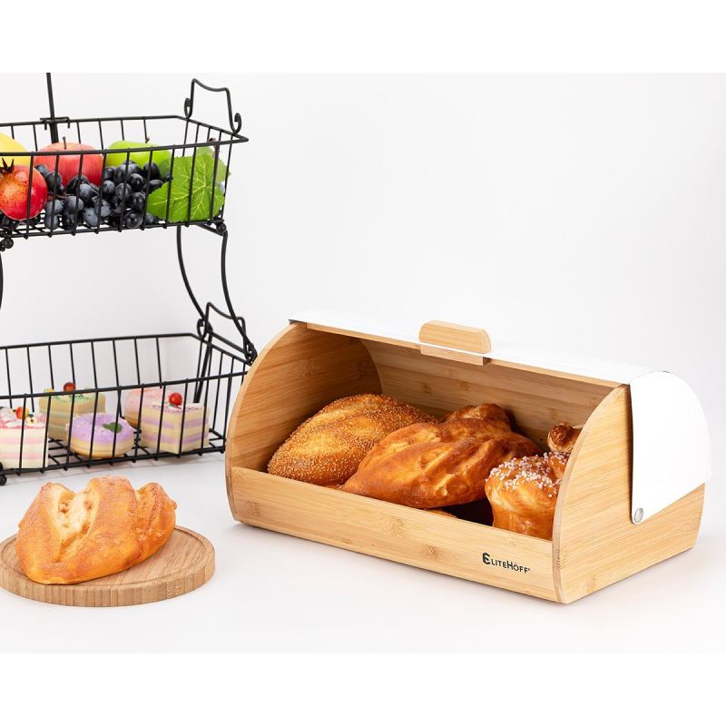CHLEBAK BAMBUSOWY POJEMNIK NA PIECZYWO E-6046 - obrazek 3