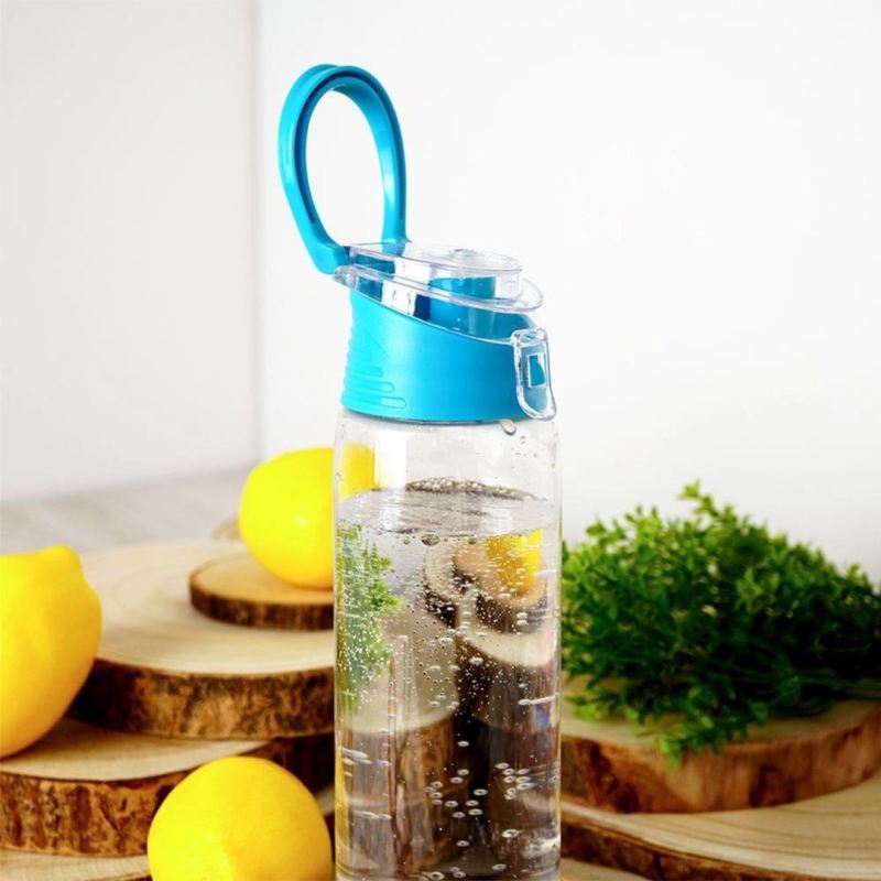 BUTELKA BIDON 650ml Z WKŁADEM NA OWOCE NIEBIESKA 124574-Z - obrazek 9