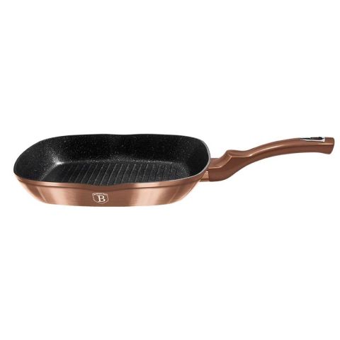 PATELNIA GRANITOWA GRILLOWA 28 cm BERLINGER HAUS BH-1889 ROSE GOLD NOIR