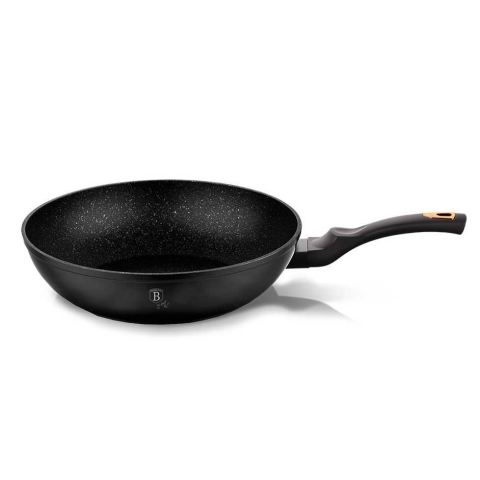 PATELNIA GRANITOWA WOK 28cm BERLINGER HAUS BLACK ROSE BH-1638