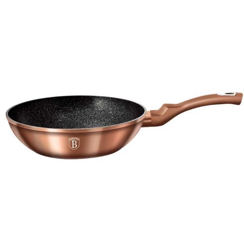 PATELNIA GRANITOWA WOK 28cm BERLINGER HAUS ROSE GOLD BH-1512