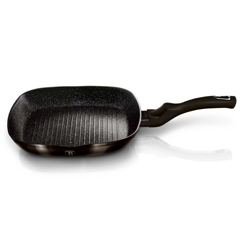 PATELNIA GRILLOWA 28cm BERLINGER HAUS BH-6611 SHINY BLACK - obrazek 2