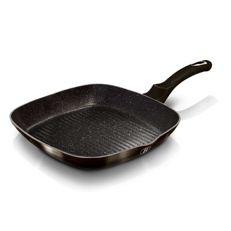 PATELNIA GRILLOWA 28cm BERLINGER HAUS BH-6611 SHINY BLACK