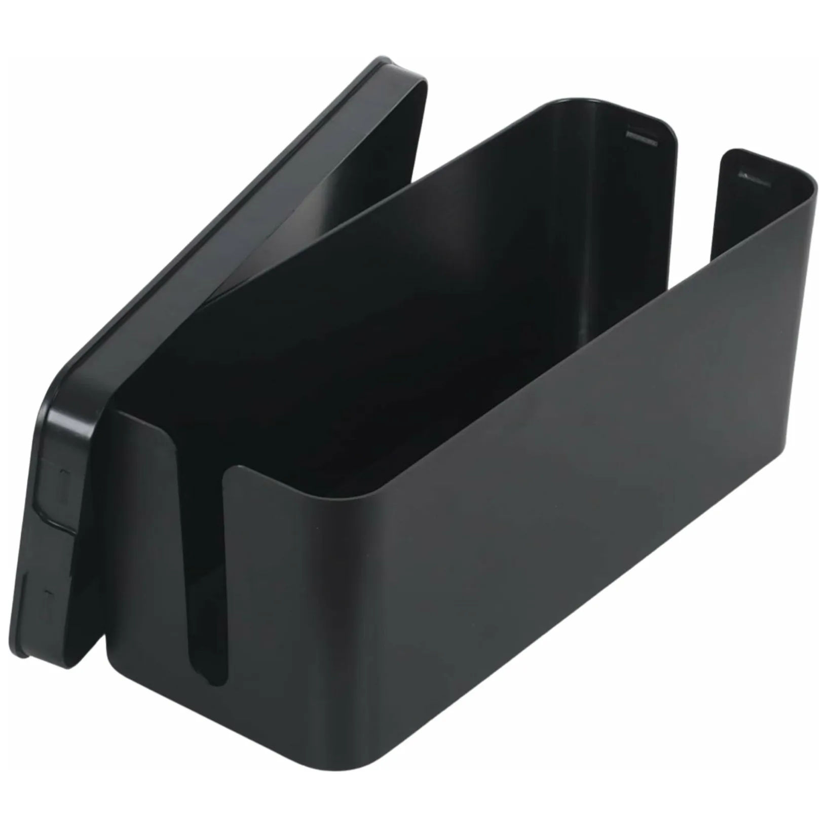 AG381H Organizer na kable listwy czarny - obrazek 3