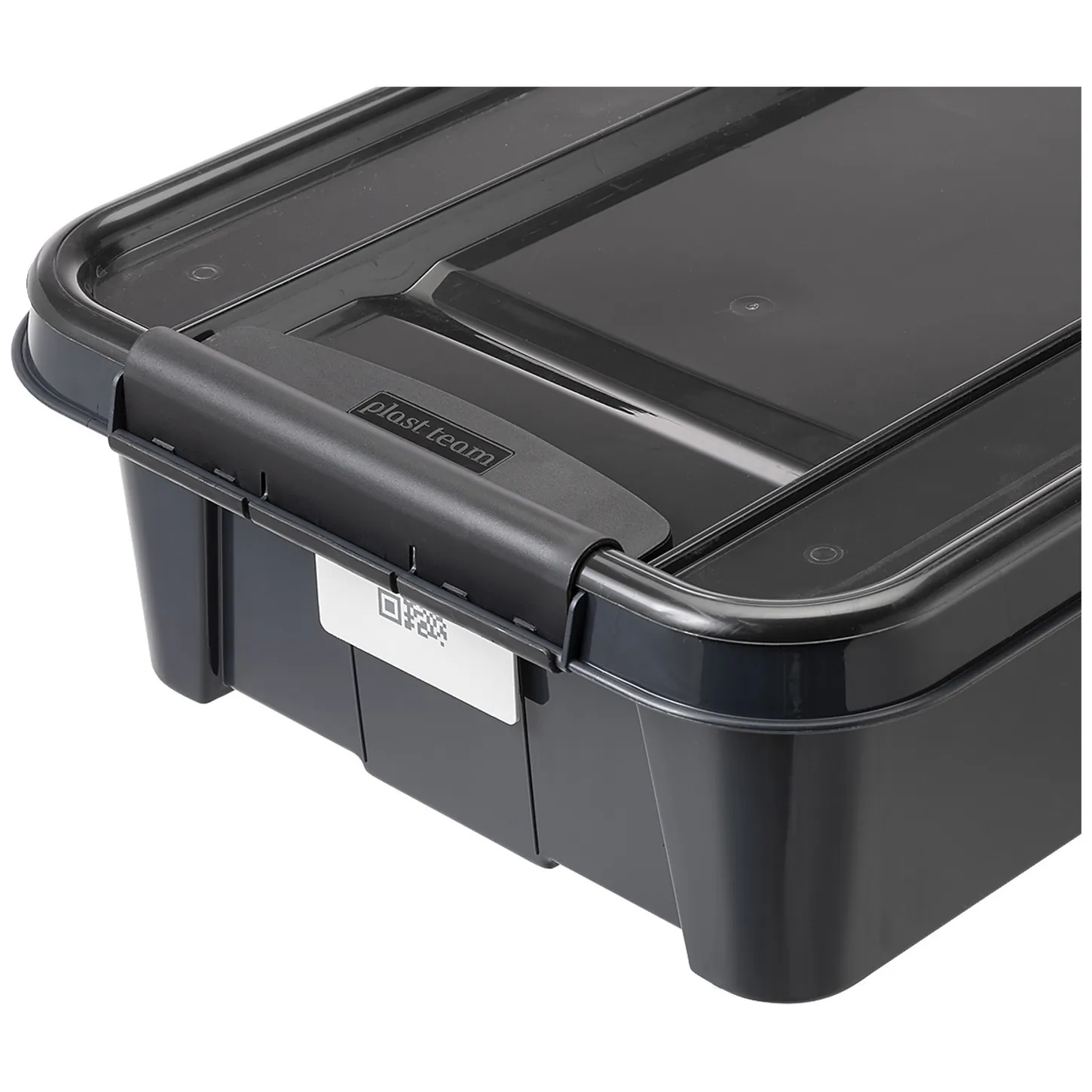 Pojemnik z pokrywą pod łóżko PlastTeam ProBox Recycle QR 31L czarny - obrazek 4