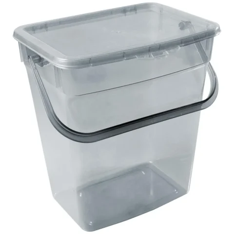 Pojemnik na proszek Plast Team 10L transparentny szary