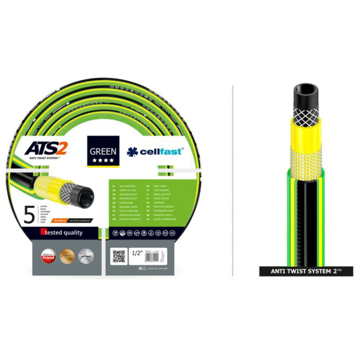 Wąż ogrodowy Cellfast Green ATS2 1/2" 50m - obrazek 3