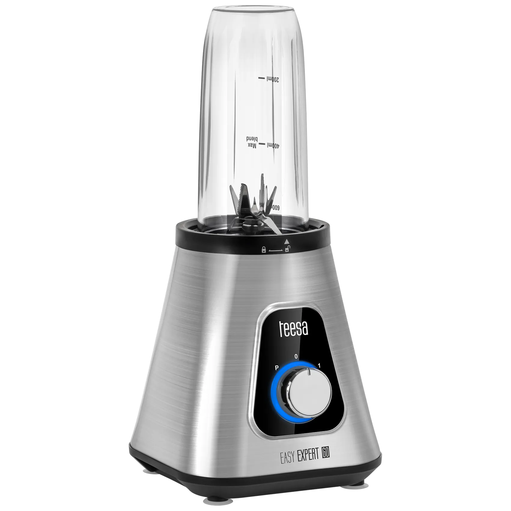 Blender kielichowy EASY EXPERT GO 1300W , szklany kielich 1,5L + kubek podróżny 600 ml - obrazek 4