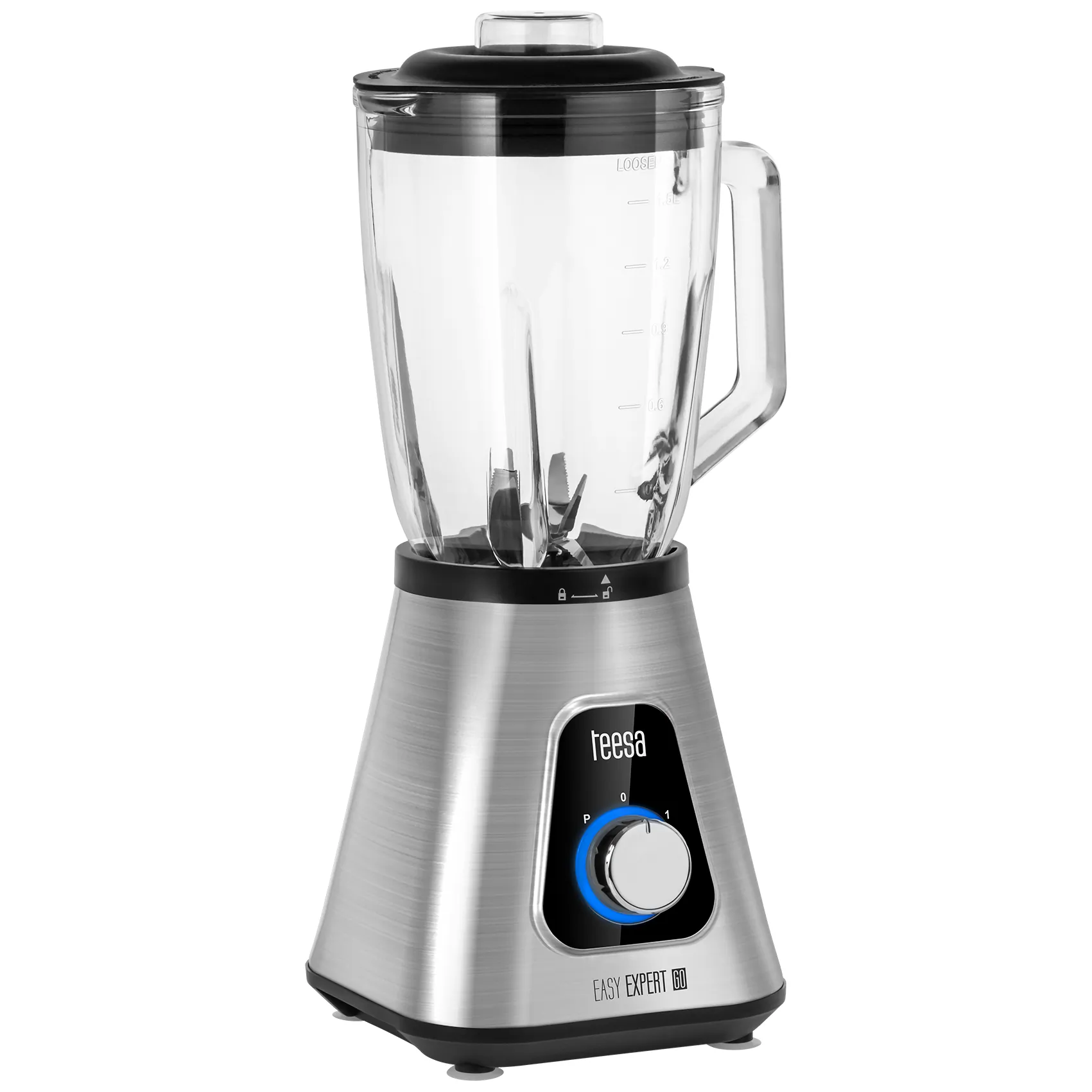 Blender kielichowy EASY EXPERT GO 1300W , szklany kielich 1,5L + kubek podróżny 600 ml