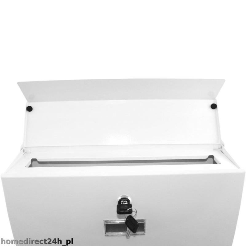 Skrzynka pocztowa na listy naścienna MODERN DESIGN (biały) - obrazek 5