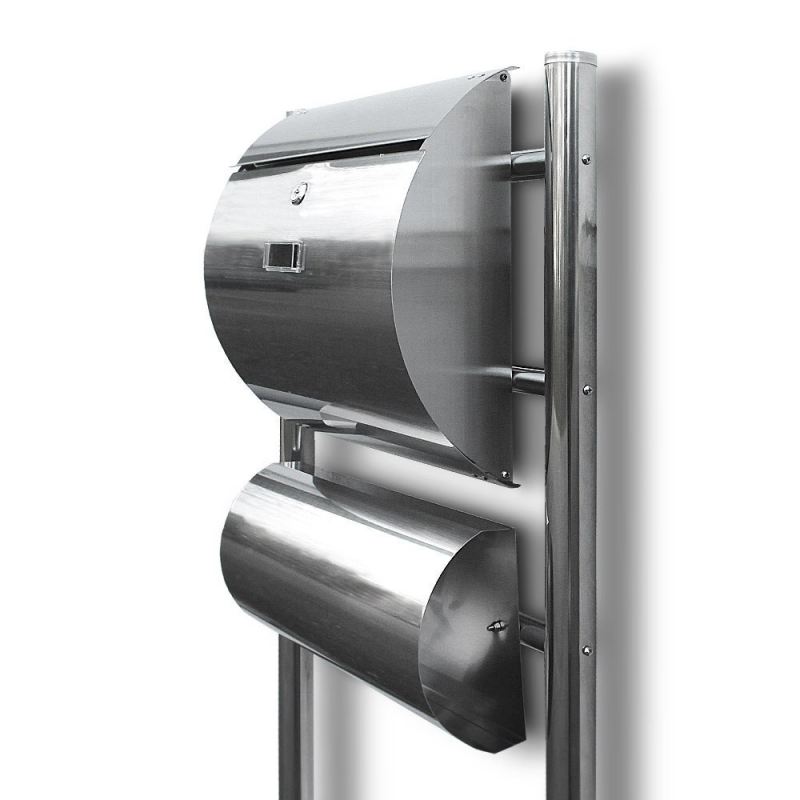SKRZYNKA POCZTOWA NA LISTY ZE STOJAKAMI STAL INOX - obrazek 2