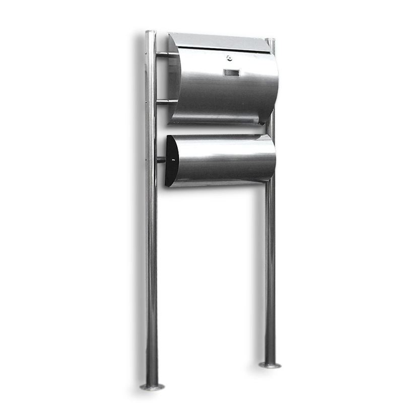 SKRZYNKA POCZTOWA NA LISTY ZE STOJAKAMI STAL INOX - obrazek 3