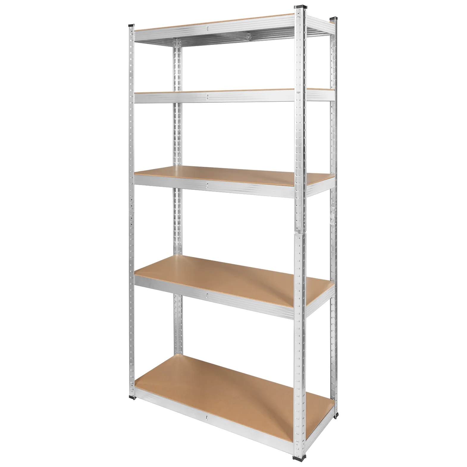 Regał metalowy magazynowy 180x90x40 srebrny Rebel - obrazek 3