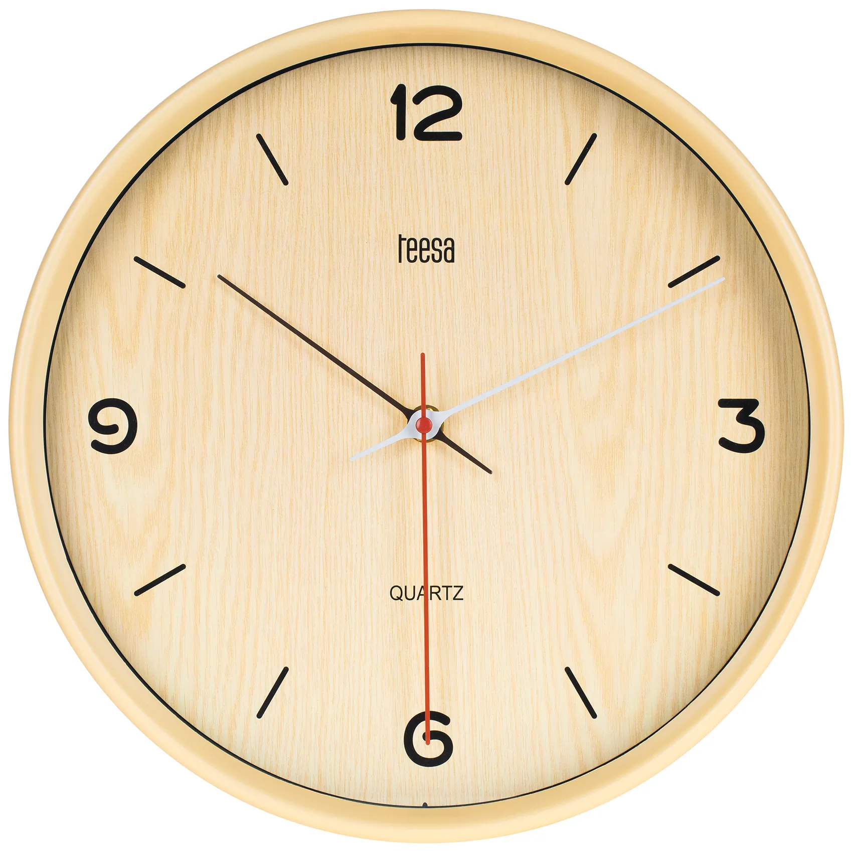 Zegar ścienny 30 cm jasny brąz - obrazek 4