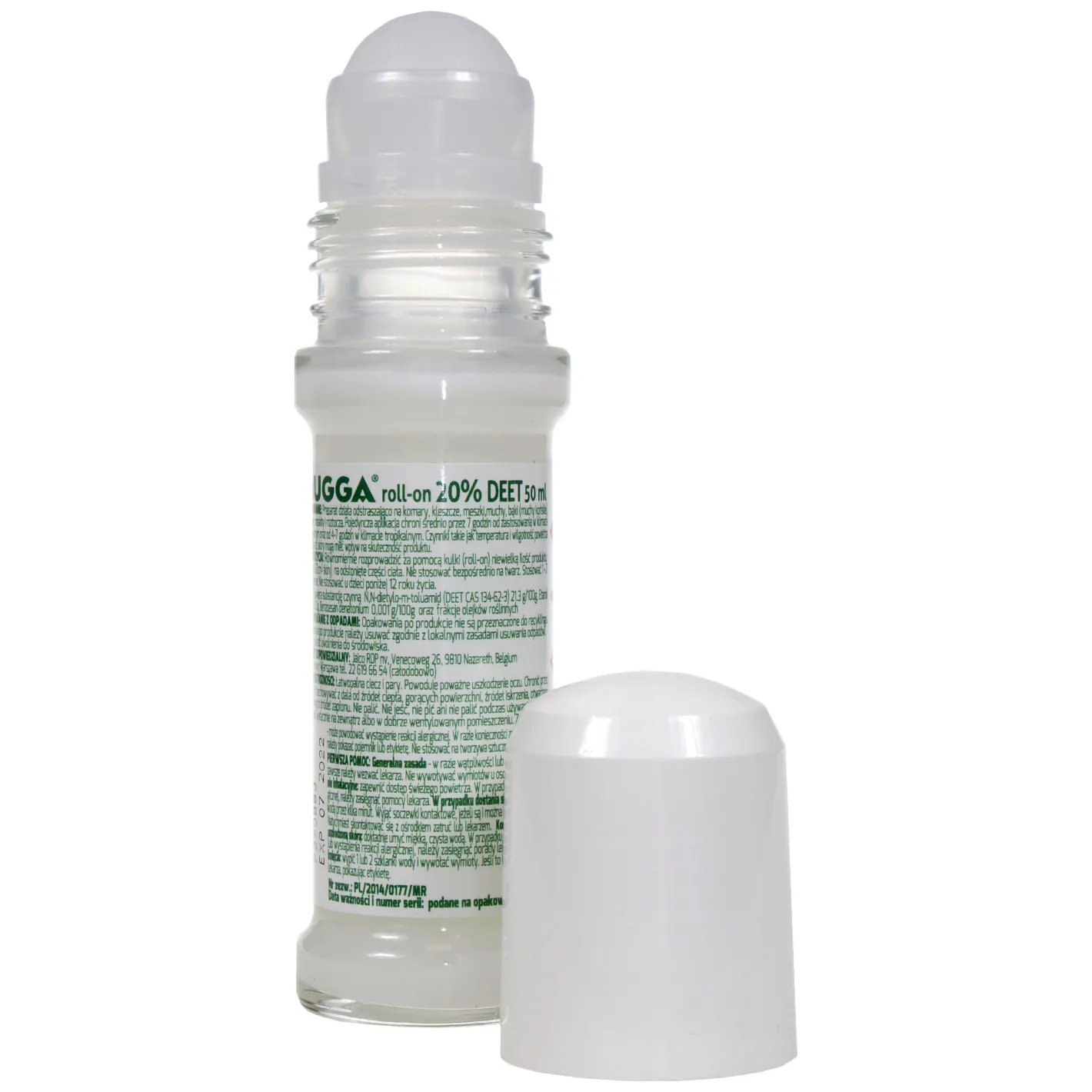 Preparat przeciw insektom Mugga Roll-On 20% 50ml - obrazek 3