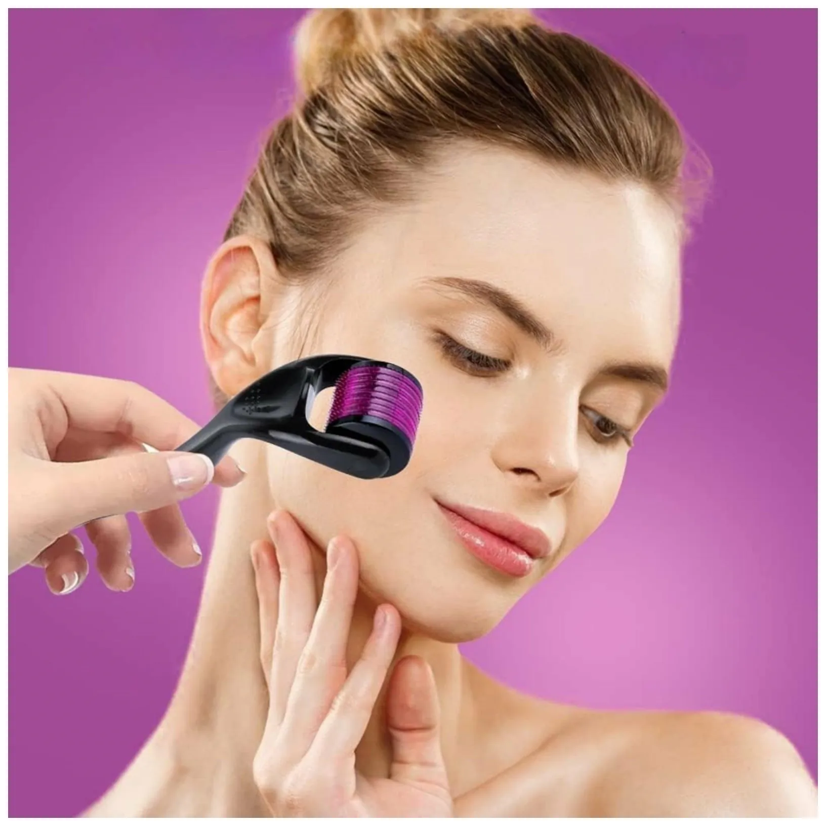 DA466 Derma roller do masażu twarzy 0,5mm - obrazek 3