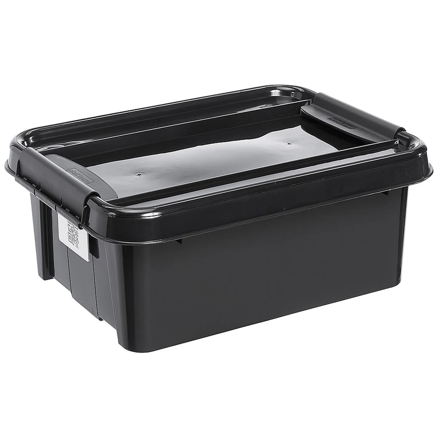 Pojemnik z pokrywą PlastTeam ProBox Recycle QR 21L czarny