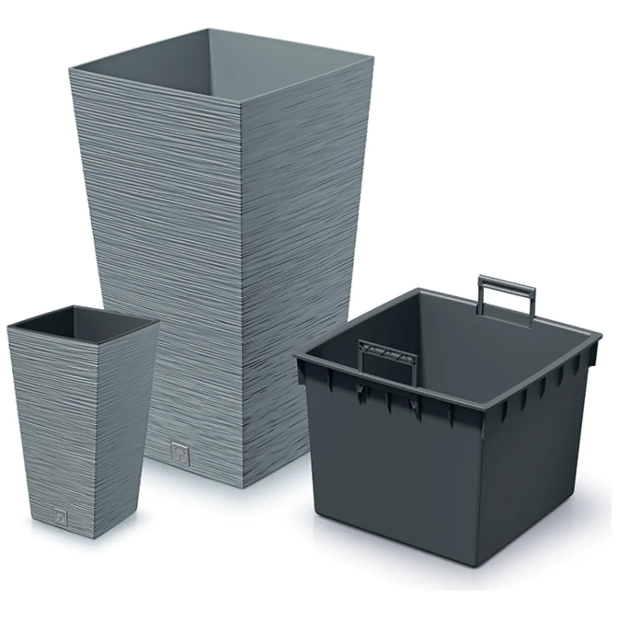 Doniczka FURU SQUARE DFSH350 - beton - obrazek 2