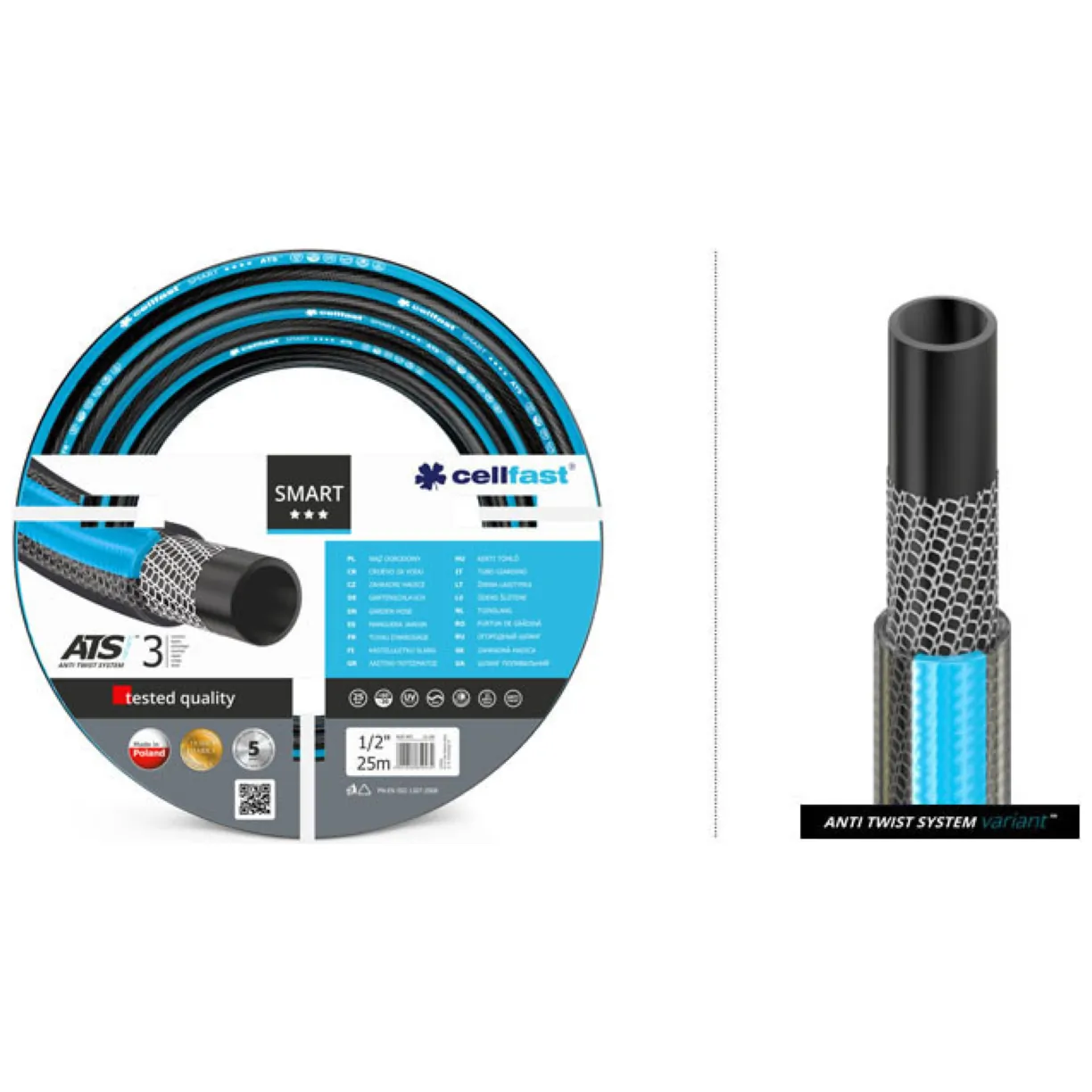 Wąż ogrodowy Cellfast Smart ATS 1/2" 50m - obrazek 3