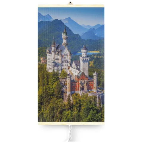 Grzejnik na podczerwień - giętki panel grzewczy 430W TRIO wzór 9 zamek, wymiary 100x57cm z regulatorem