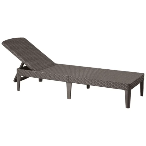 Leżak ogrodowy regulowany Jaipur Sun Lounger brązowy