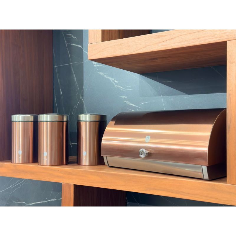 CHLEBAK Z ZESTAWEM POJEMNIKÓW BERLINGER HAUS BH-6730 ROSE GOLD - obrazek 2