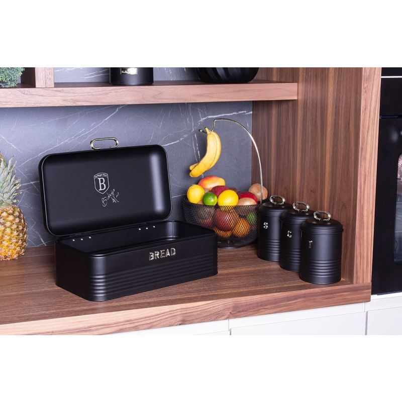 CHLEBAK Z ZESTAWEM POJEMNIKÓW BERLINGER HAUS BH-6754 BLACK SILVER - obrazek 3