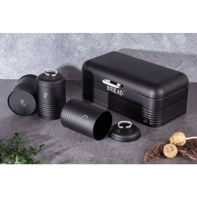 CHLEBAK Z ZESTAWEM POJEMNIKÓW BERLINGER HAUS BH-6754 BLACK SILVER - obrazek 4