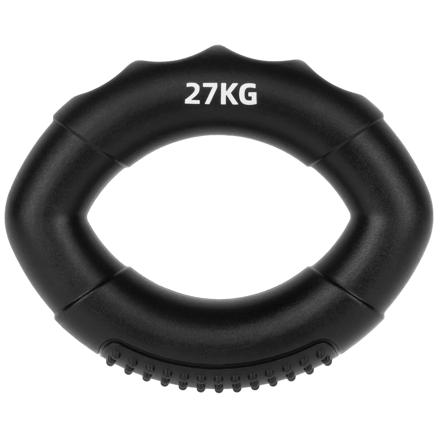 Silikonowy ściskacz do rąk do rehabilitacji rąk, 0 - 27 kg , czarny , REBEL ACTIVE - obrazek 3
