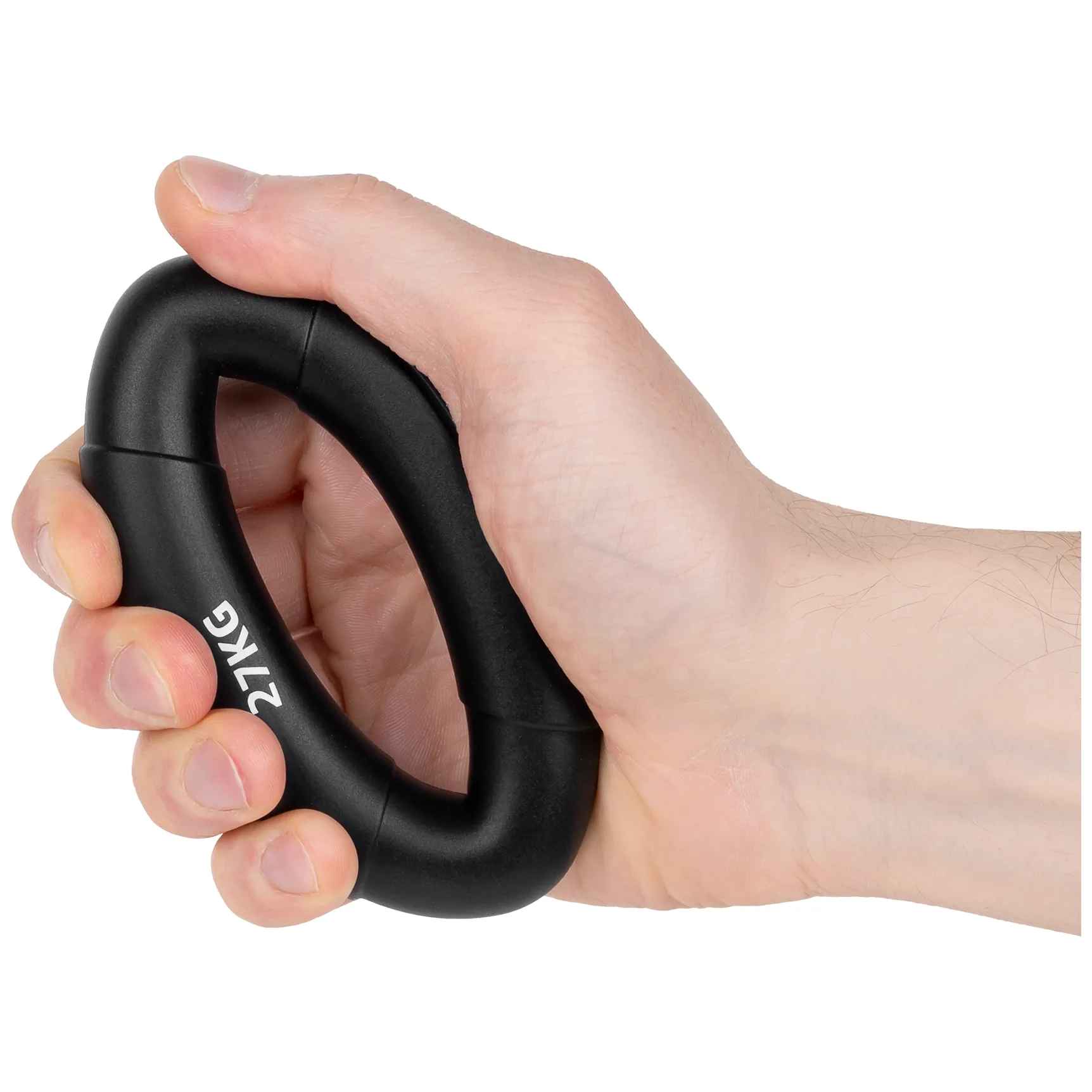 Silikonowy ściskacz do rąk do rehabilitacji rąk, 0 - 27 kg , czarny , REBEL ACTIVE - obrazek 4