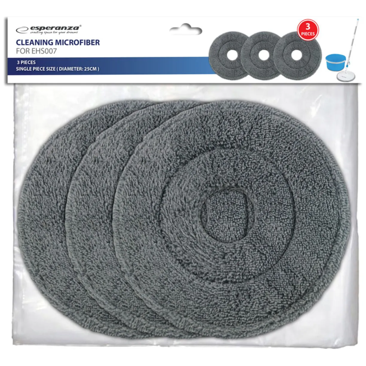 EHS007SP3 Esperanza mikrofibra czyszcząca do mopa perfect clean 007 - obrazek 4