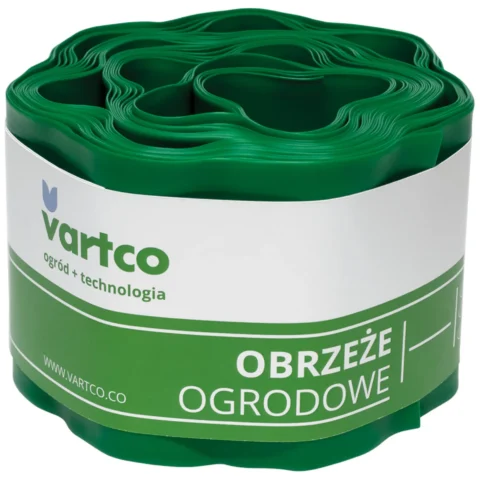 Obrzeże ogrodowe faliste 15cm x9m Vartco zielone