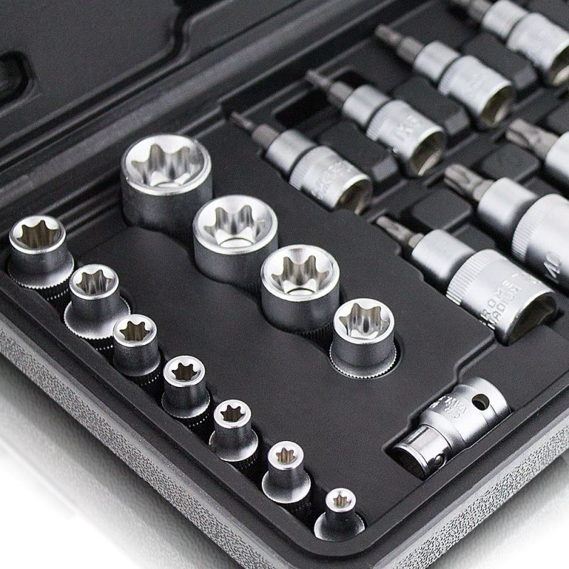 KLUCZE NASADOWE TORX 30 SZTUK - obrazek 4