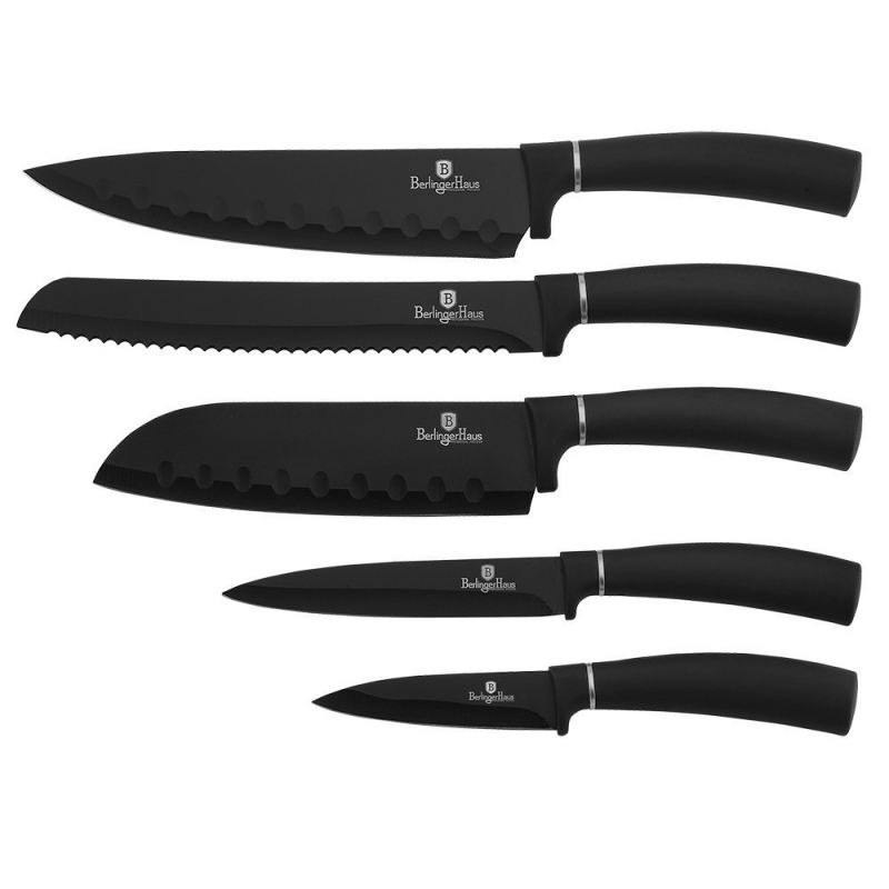 ZESTAW NOŻY GRANITOWYCH BERLINGER HAUS BH-2382 Black Silver - obrazek 2