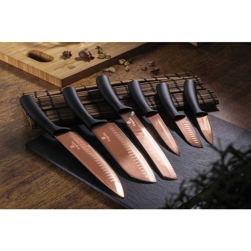 ZESTAW NOŻY KUCHENNYCH BERLINGER HAUS BH-2611 ROSE GOLD - obrazek 2