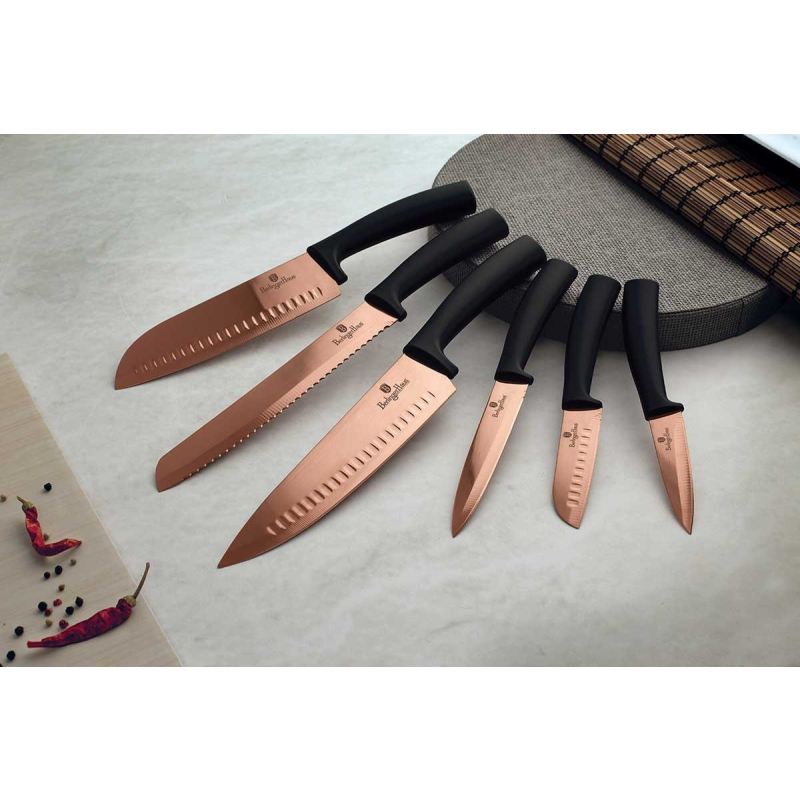 ZESTAW NOŻY KUCHENNYCH BERLINGER HAUS BH-2648 ROSE GOLD - obrazek 2