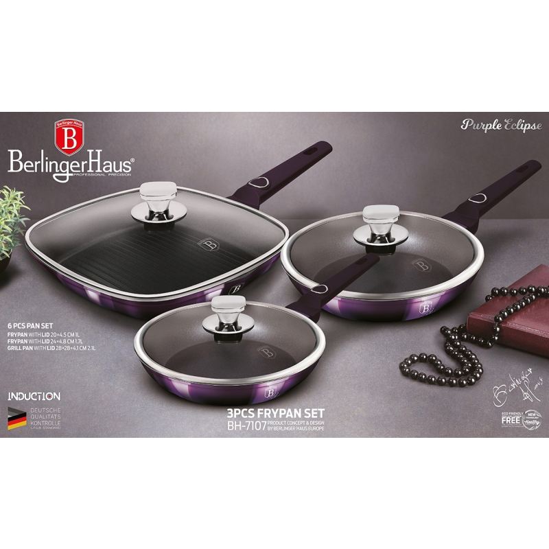 ZESTAW PATELNI BERLINGER HAUS BH-7107 PURPLE - obrazek 3