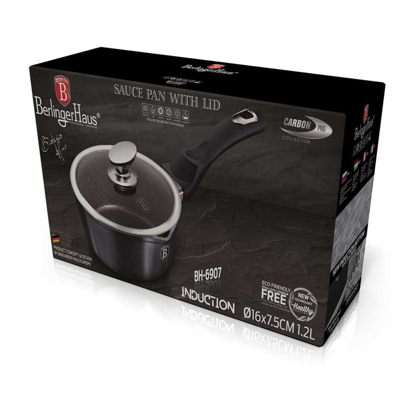 RONDELEK GRANITOWY 16cm BERLINGERHAUS BH-6907 CARBON PRO - obrazek 4