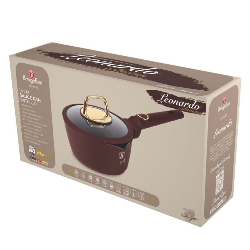 RONDELEK TYTANOWY Z POKRYWĄ 16cm BERLINGER HAUS BH-8028 LEONARDO - obrazek 8